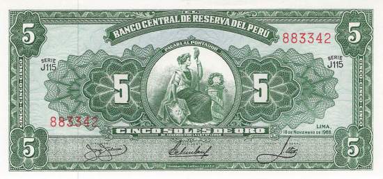 5 Soles de Oro 1966
